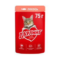 DARLING д/кошек Лосось в подливе 75г (12557586) (1*26)