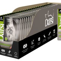 DARSI, Паучи для стерилизованных кошек, Курица, кусочки в соусе, 85 г, 7780 (1*32)